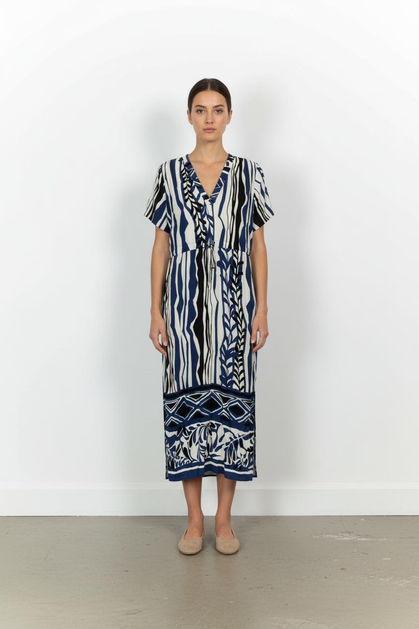 Robe Bleue et Noire - Taille XL/42 de la marque La Fée Maraboutée | PARAD102798 - Vendu par Paradigme - Image 1