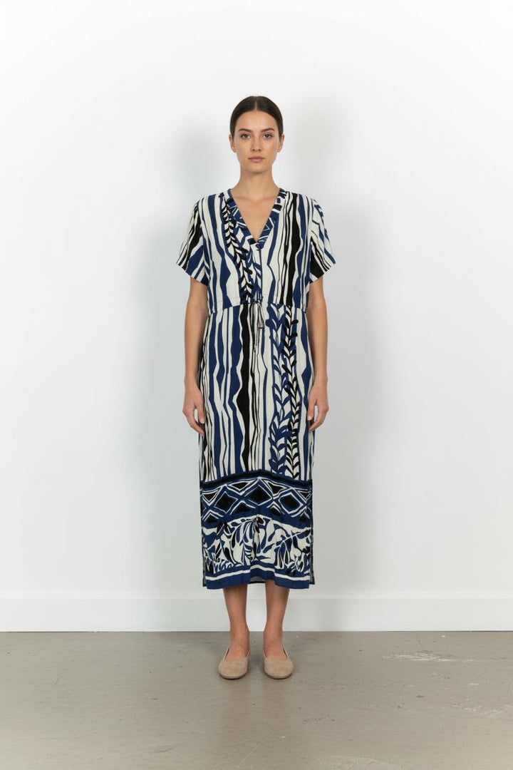 Robe Bleue et Noire - Taille XL/42 de la marque La Fée Maraboutée | PARAD102798 - Vendu par Paradigme - Image 1