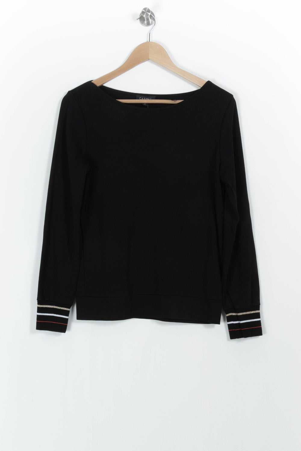 Pull Noir - Taille S/36 de la marque Caroll | PARAD102804 - Vendu par Paradigme - Image 2