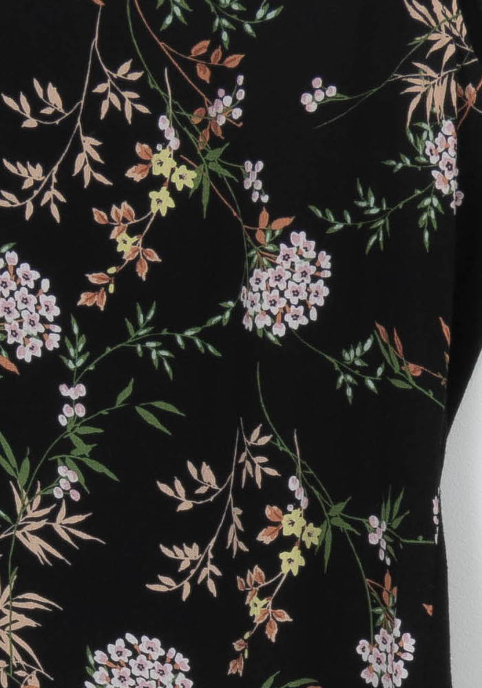 Top Noir à Motifs Fleuris - Taille M/38 de la marque Maison 123 | PARAD102809 - Vendu par Paradigme - Image 3