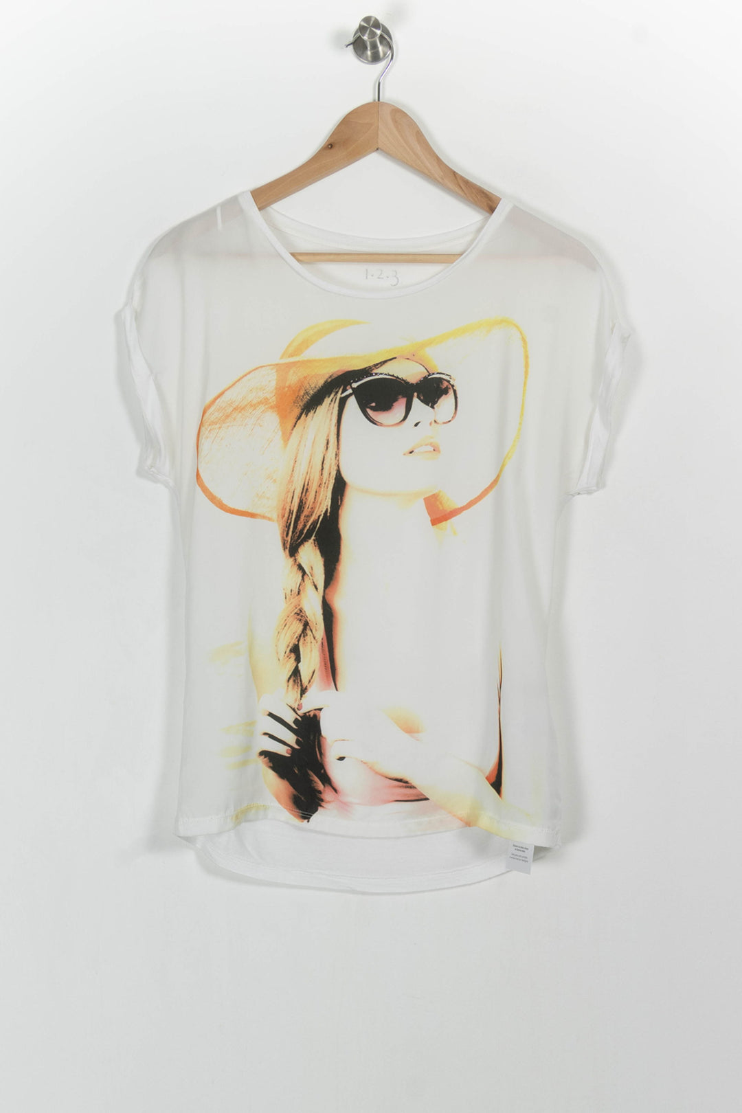Tee-shirt Blanc - Taille S/36 de la marque Maison 123 | PARAD102810 - Vendu par Paradigme - Image 2