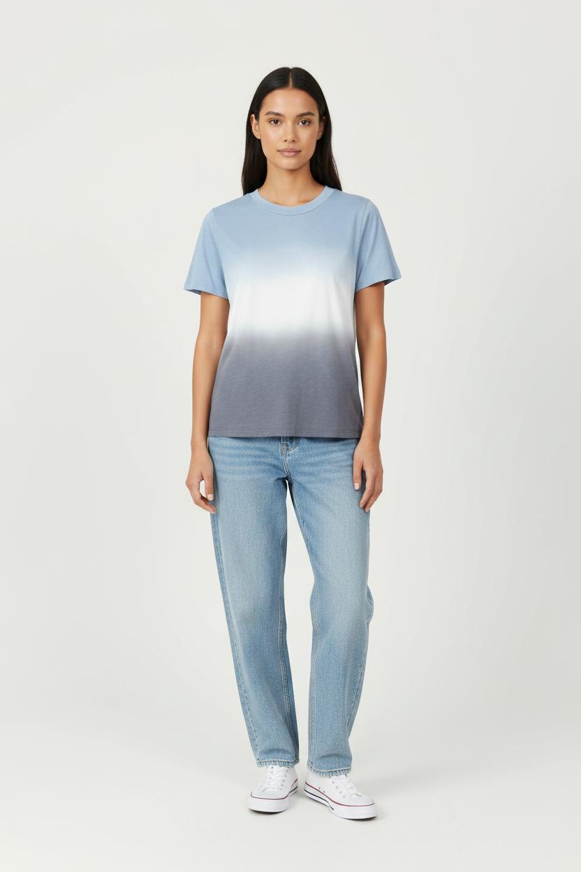 Tee-shirt Bleu et Gris - Taille M/38 de la marque Maison 123 | PARAD102811 - Vendu par Paradigme - Image 1