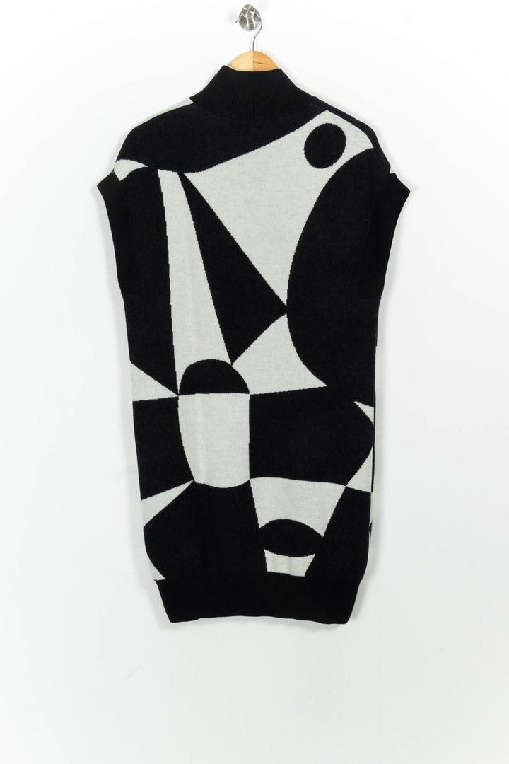 Robe Pull Noire et Blanche - Taille S/36 de la marque Soi Paris | PARAD102814 - Vendu par Paradigme - Image 4