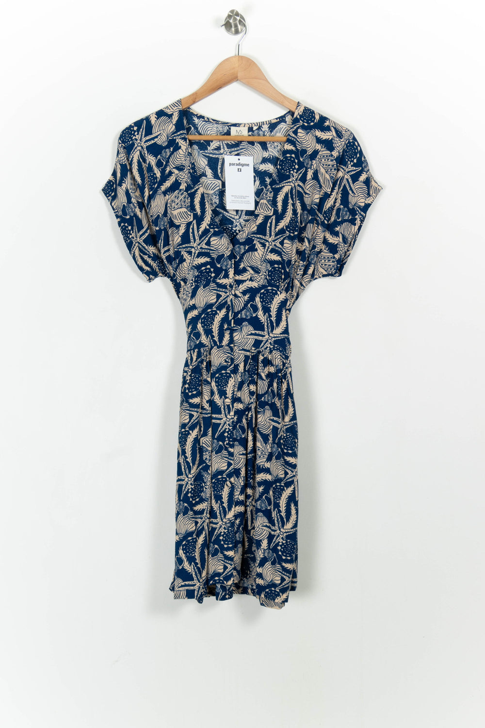 Robe Midi Bleu et Beige - Taille XS/34 de la marque Marie Sixtine | PARAD102818 - Vendu par Paradigme - Image 2
