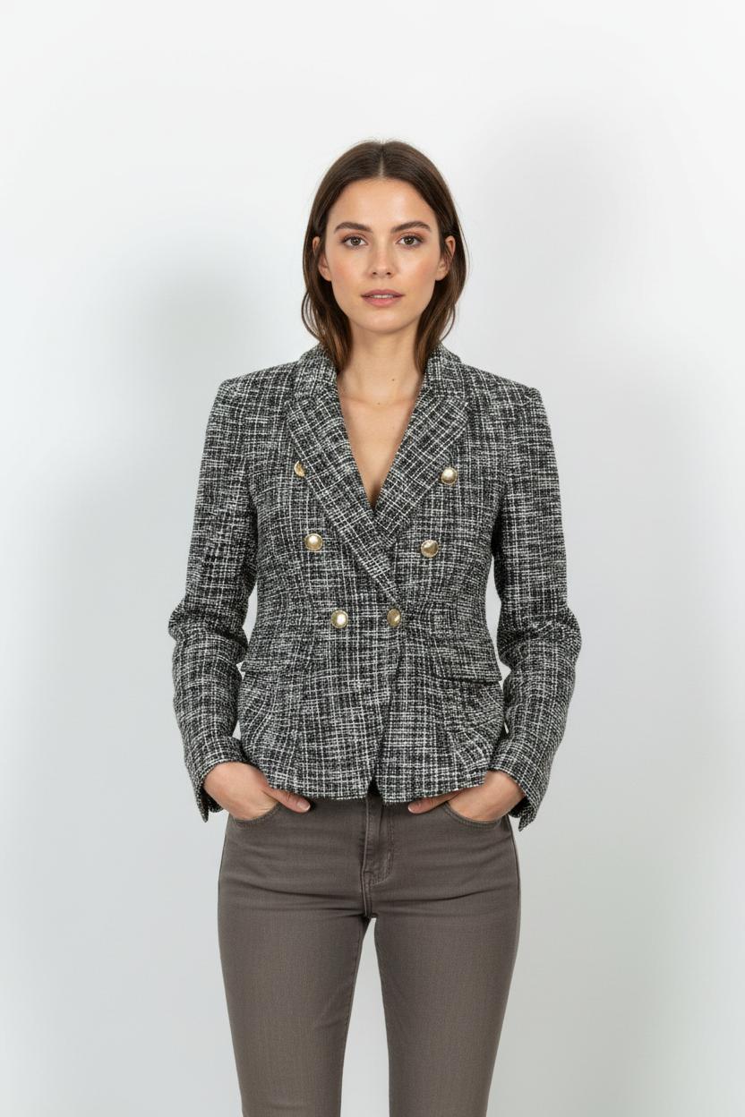 Blazer Gris et Blanc - Taille XS/34 de la marque Liu Jo | PARAD102824 - Vendu par Paradigme - Image 1