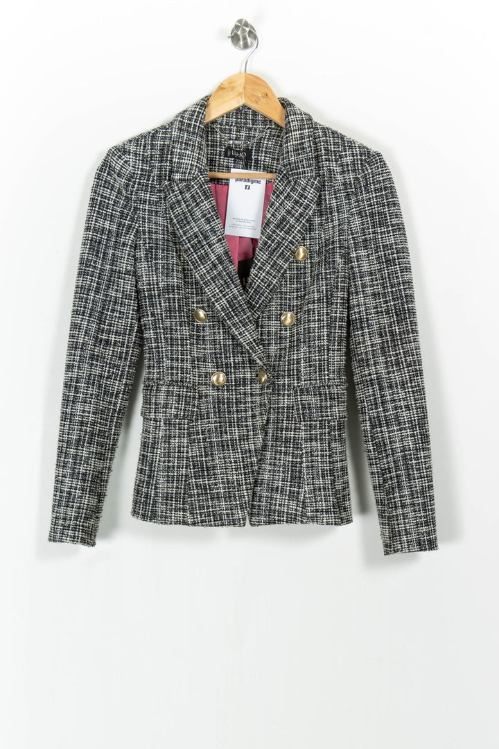 Blazer Gris et Blanc - Taille XS/34 de la marque Liu Jo | PARAD102824 - Vendu par Paradigme - Image 2