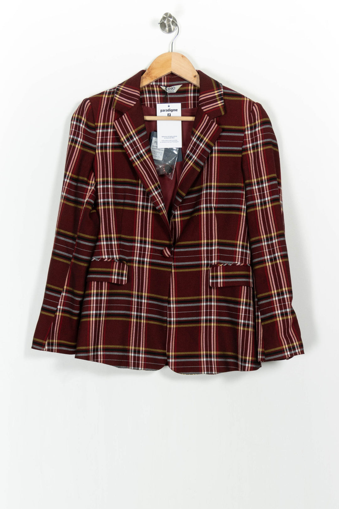 Blazer Bordeaux et Blanc - Taille XS/34 de la marque Liu Jo | PARAD102825 - Vendu par Paradigme - Image 2