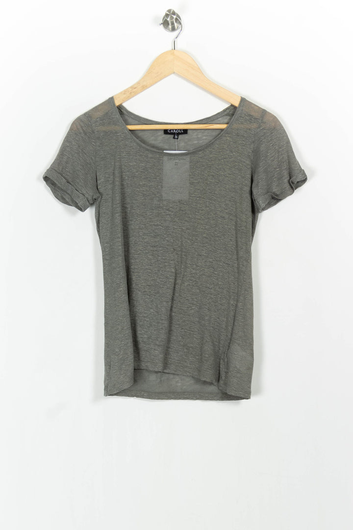 Tee-shirt Vert - Taille S/36 de la marque Caroll | PARAD102836 - Vendu par Paradigme - Image 2