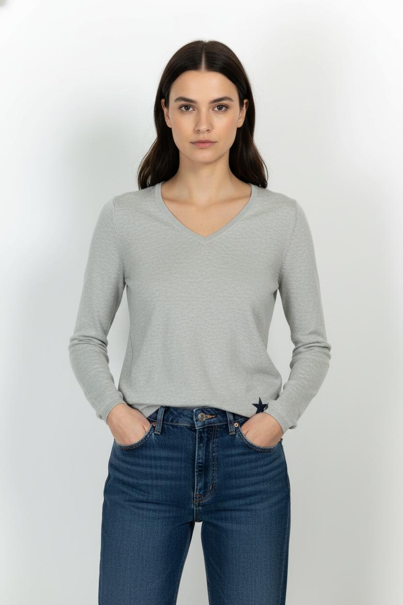 Pull Gris - Taille XS/34 de la marque Kookai | PARAD102837 - Vendu par Paradigme - Image 1