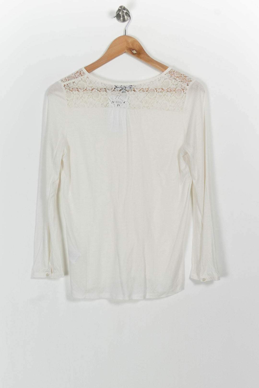Blouse Blanche - Taille XS/34 de la marque Caroll | PARAD102838 - Vendu par Paradigme - Image 4