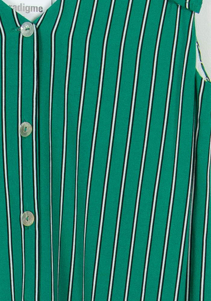 Robe Courte Verte et Blanche - Taille S/36 de la marque Karl Marc John | PARAD102843 - Vendu par Paradigme - Image 3