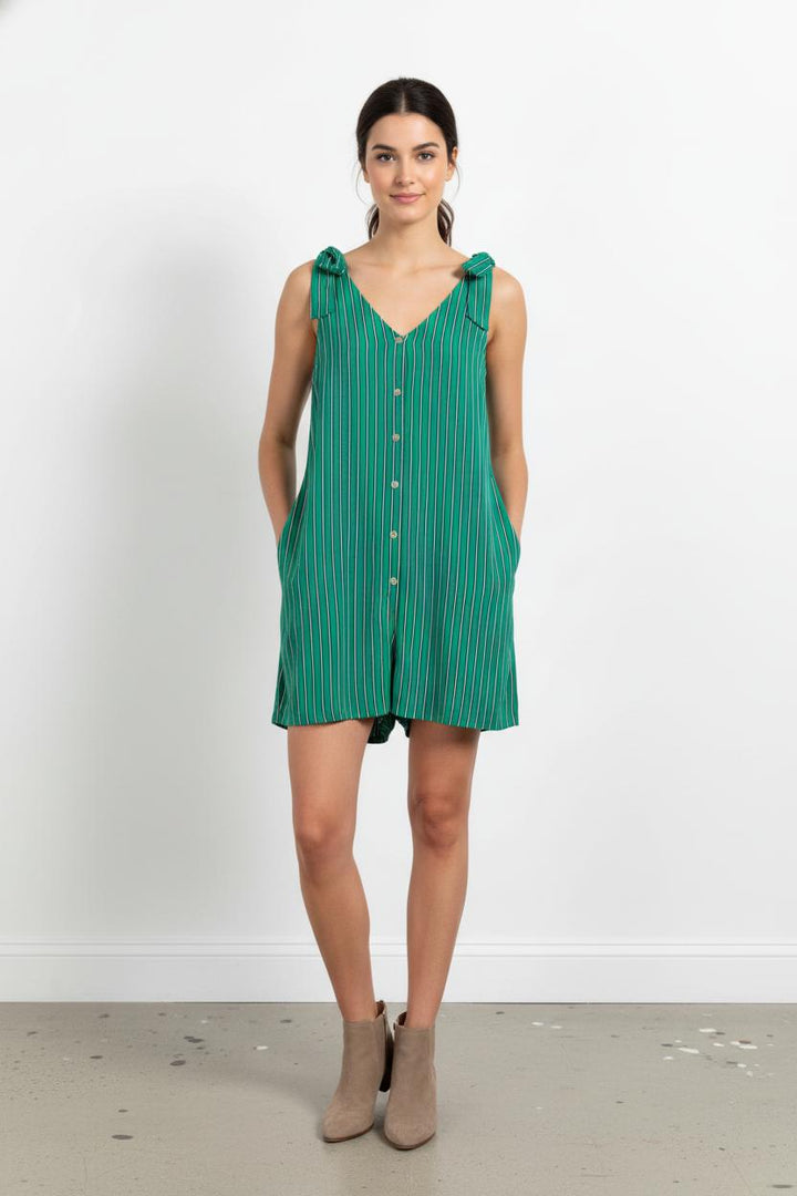 Robe Courte Verte et Blanche - Taille S/36 de la marque Karl Marc John | PARAD102843 - Vendu par Paradigme - Image 1