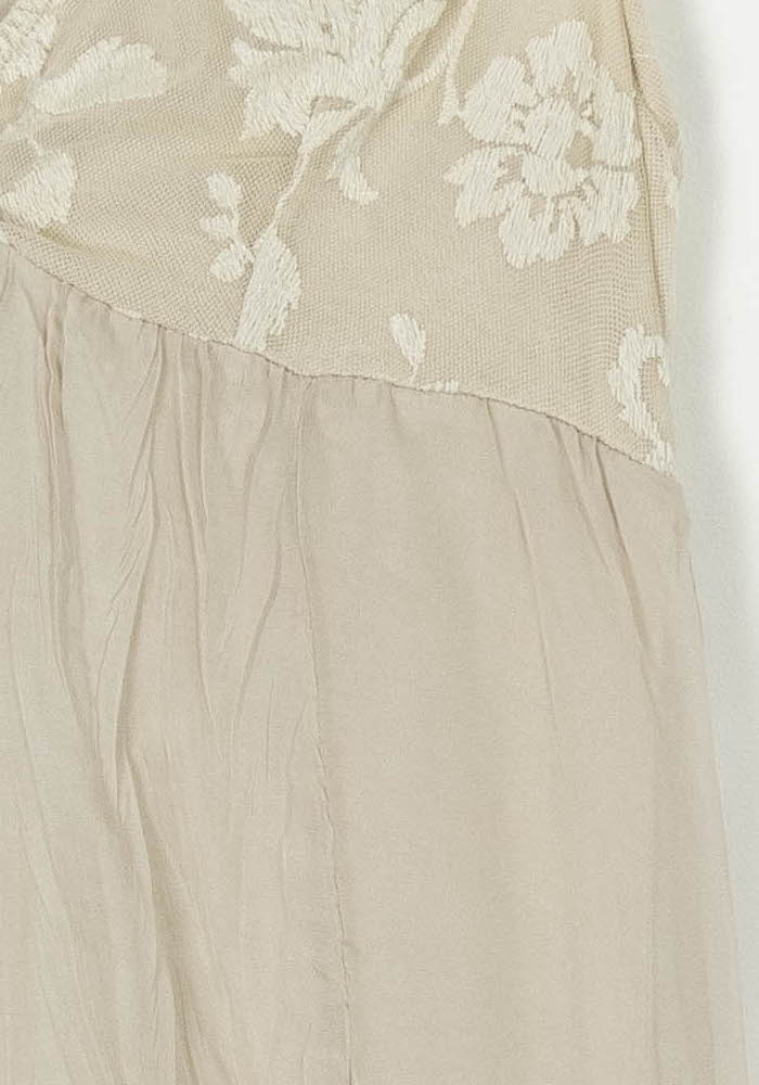 Robe Sans Manches Beige - Taille M/38 de la marque La Fée Maraboutée | PARAD102845 - Vendu par Paradigme - Image 3