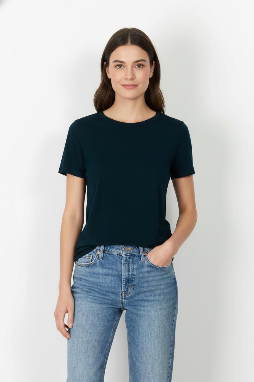 Tee-shirt Bleu - Taille M/38 de la marque La Fée Maraboutée | PARAD102849 - Vendu par Paradigme - Image 1