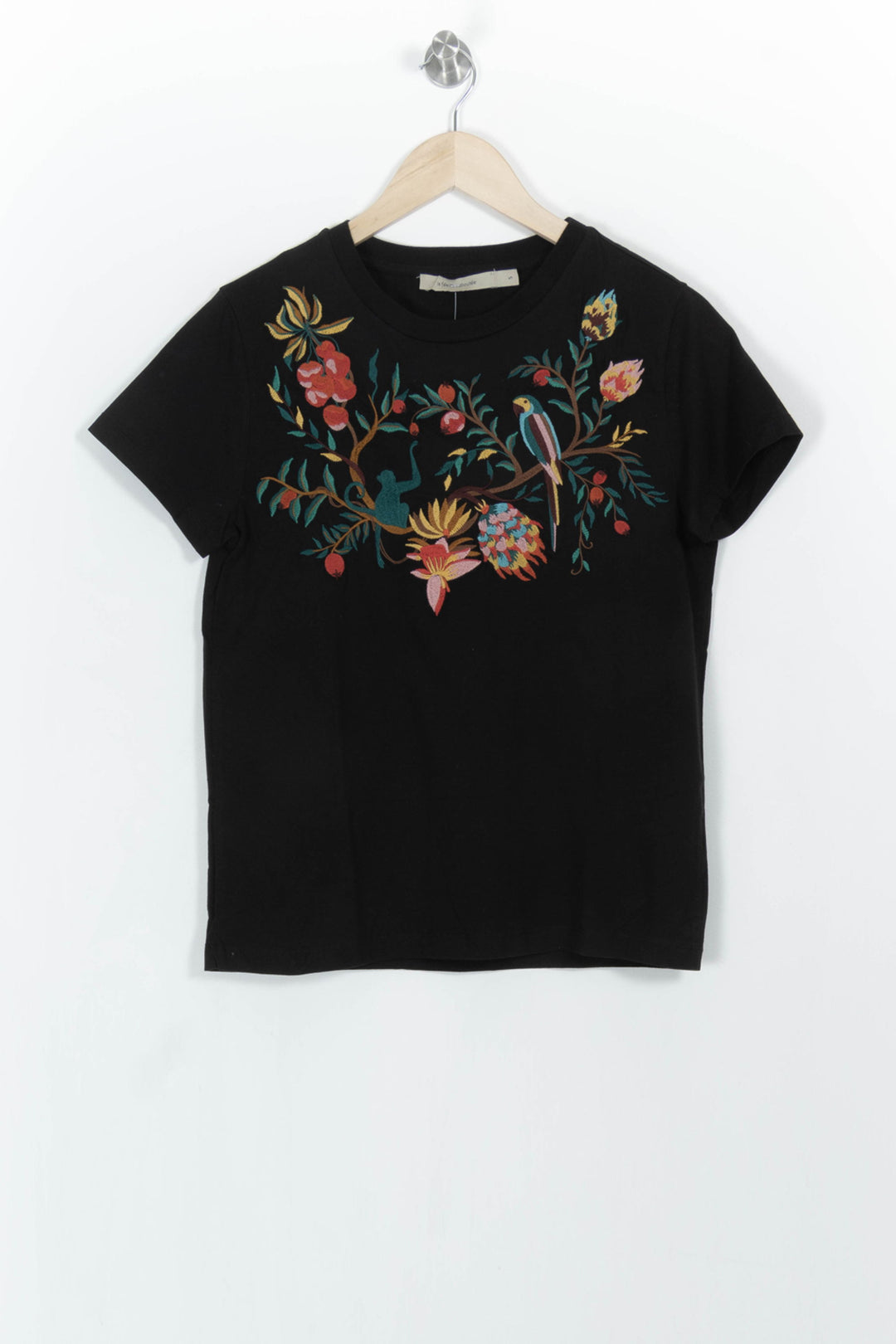 Tee-shirt Noir - Taille S/36 de la marque La Fée Maraboutée | PARAD102850 - Vendu par Paradigme - Image 2