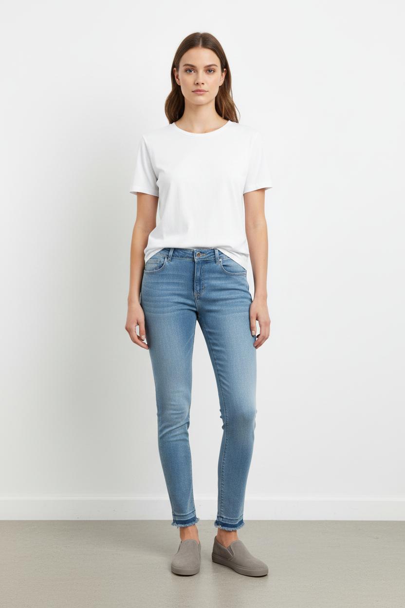 Jean Skinny Bleu - Taille S/36 de la marque IKKS | PARAD102851 - Vendu par Paradigme - Image 1