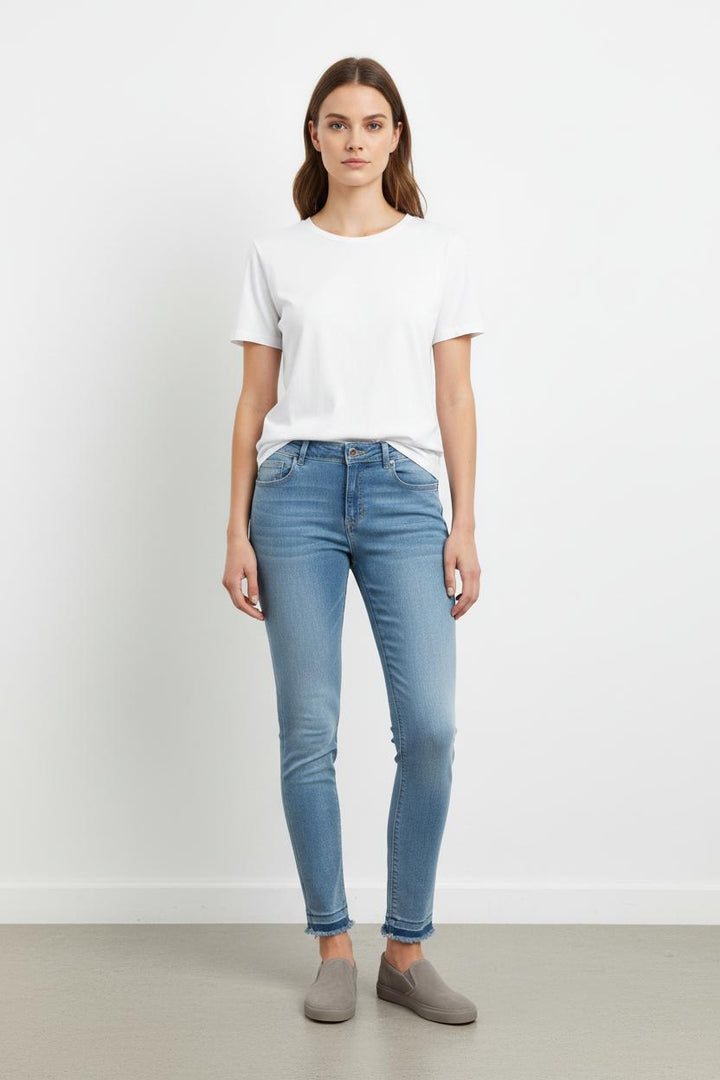 Jean Skinny Bleu - Taille S/36 de la marque IKKS | PARAD102851 - Vendu par Paradigme - Image 1
