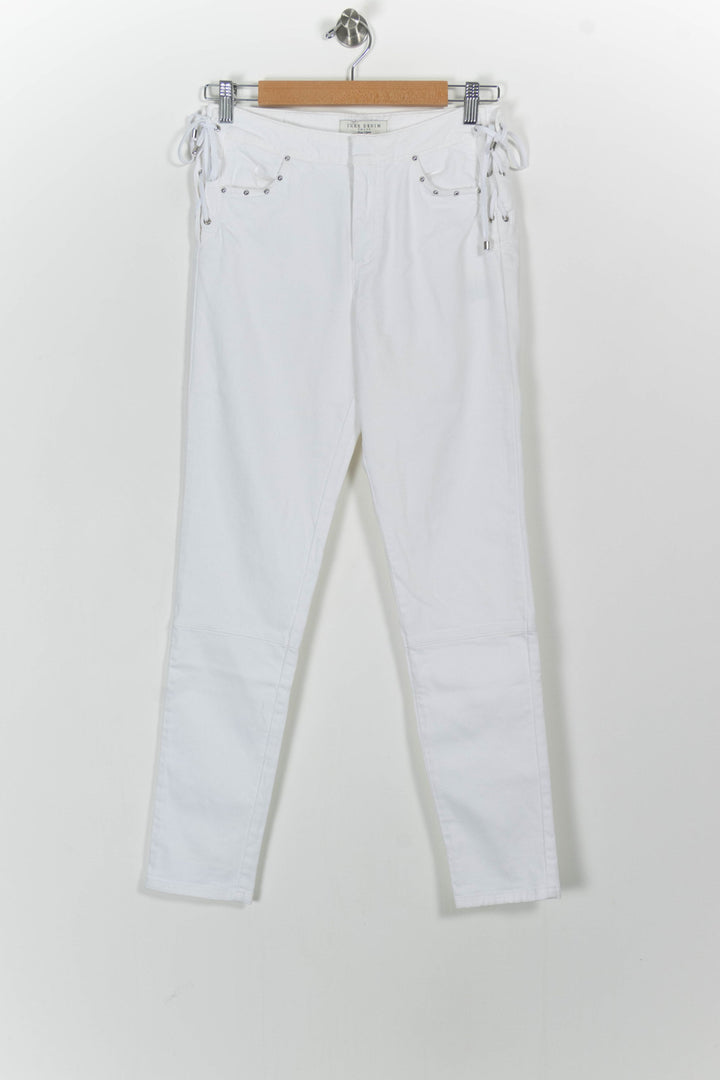 Jean Blanc - Taille S/36 de la marque IKKS | PARAD102852 - Vendu par Paradigme - Image 2