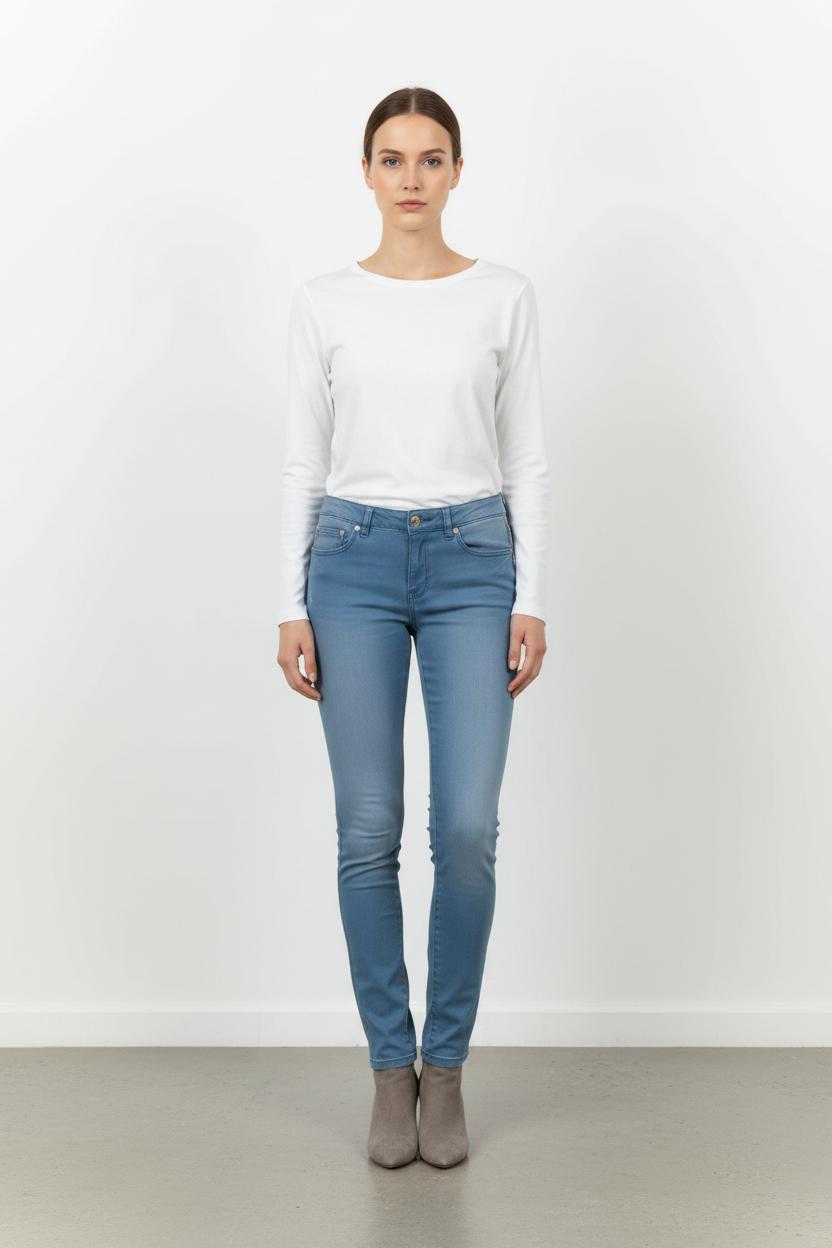 Jean Slim Bleu - Taille S/36 de la marque IKKS | PARAD102854 - Vendu par Paradigme - Image 1