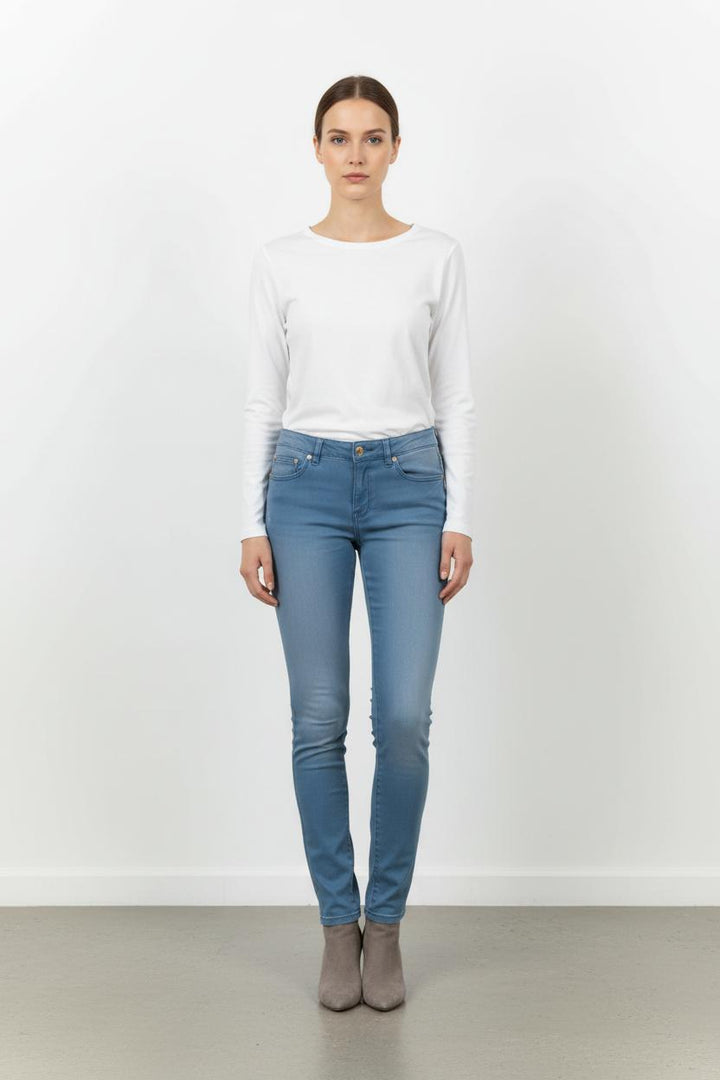 Jean Slim Bleu - Taille S/36 de la marque IKKS | PARAD102854 - Vendu par Paradigme - Image 1