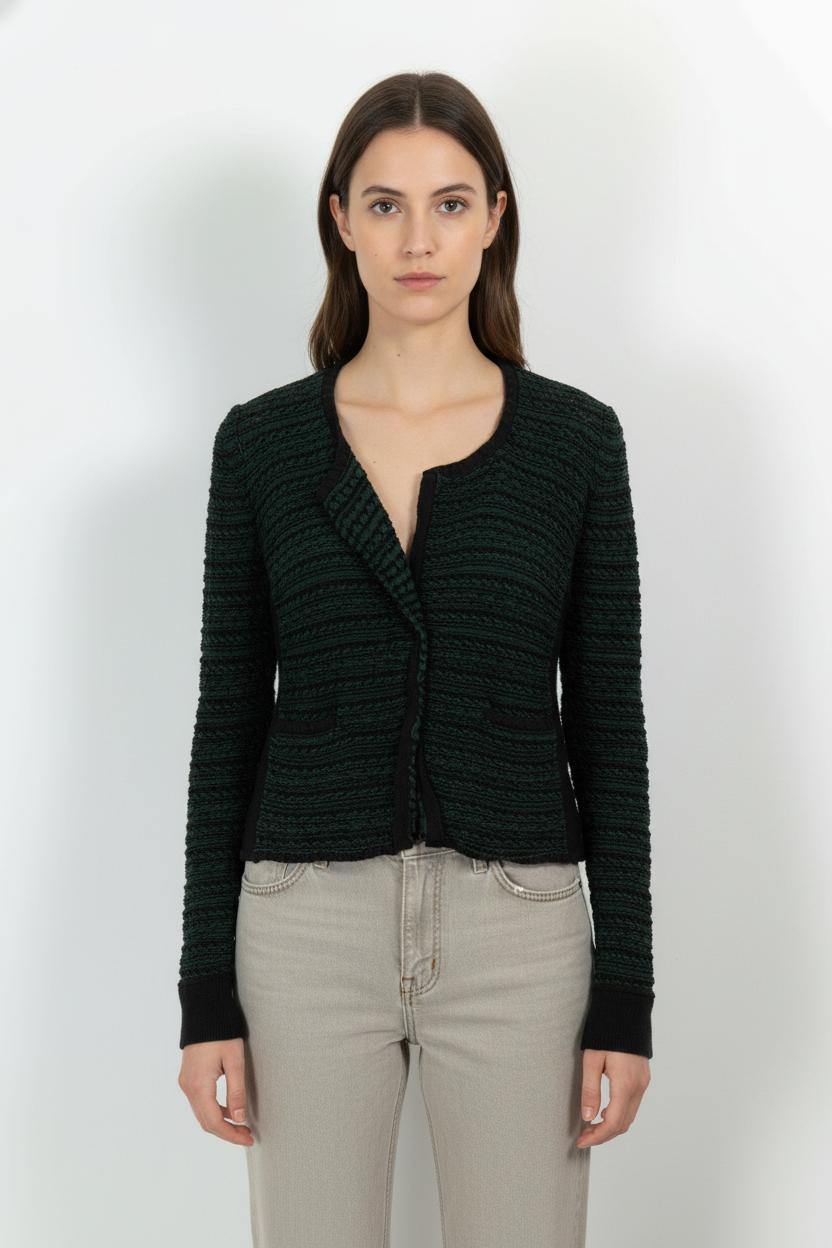 Veste Verte et Noire - Taille M/38 de la marque Comptoir des Cotonniers | PARAD102857 - Vendu par Paradigme - Image 1