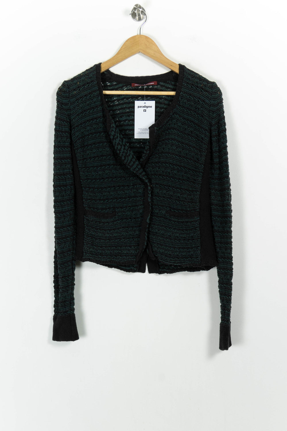 Veste Verte et Noire - Taille M/38 de la marque Comptoir des Cotonniers | PARAD102857 - Vendu par Paradigme - Image 2