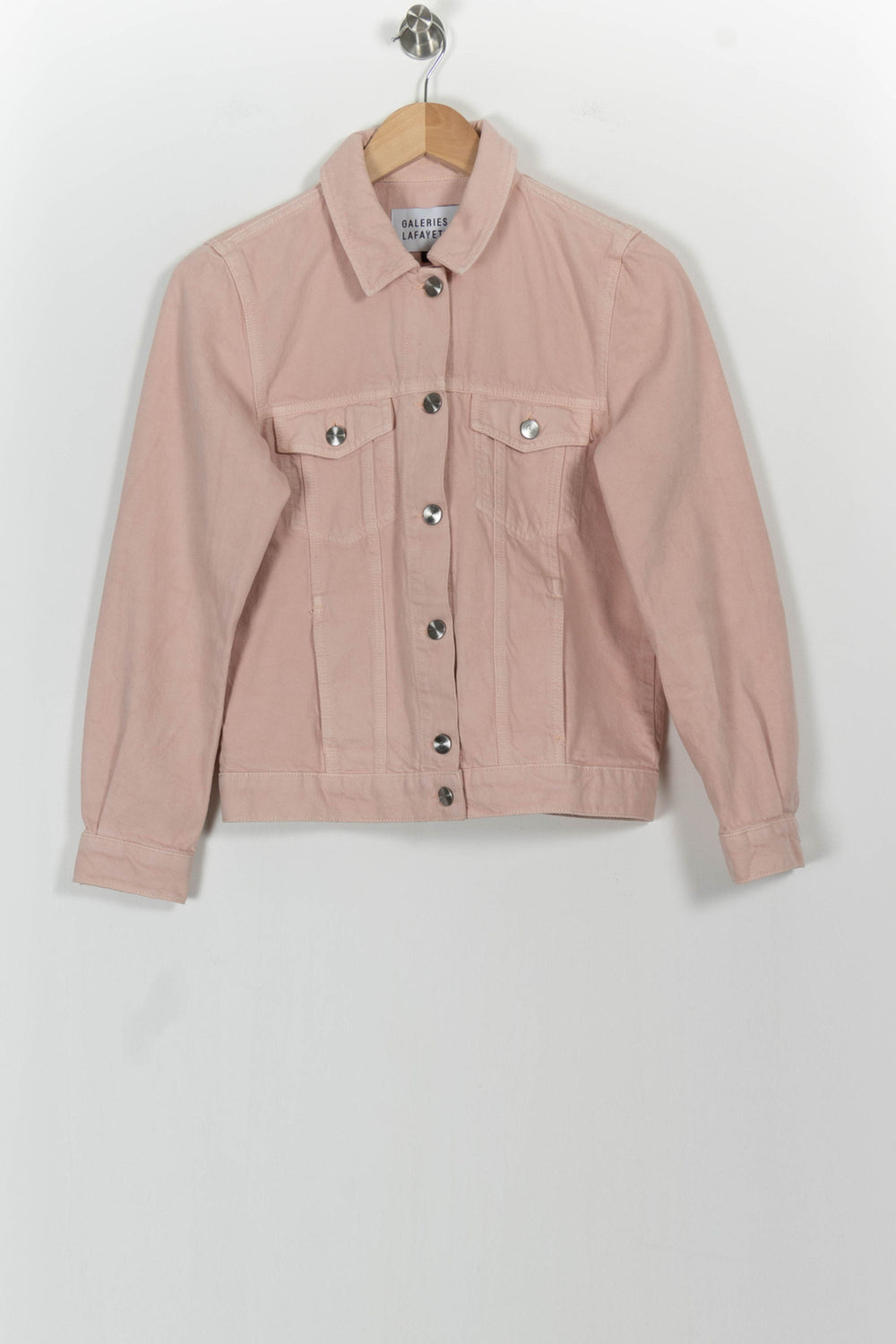 Veste en Jean Rose - Taille S/36 de la marque Galeries Lafayette | PARAD102867 - Vendu par Paradigme - Image 2