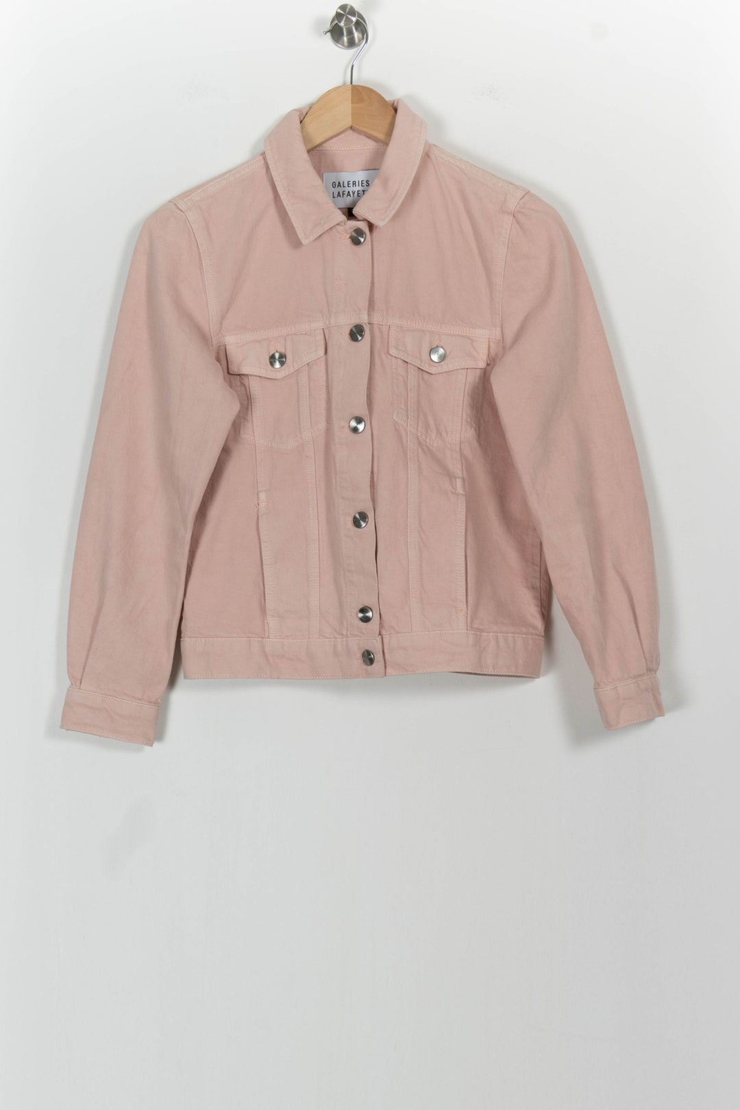 Veste en Jean Rose - Taille S/36 de la marque Galeries Lafayette | PARAD102867 - Vendu par Paradigme - Image 2