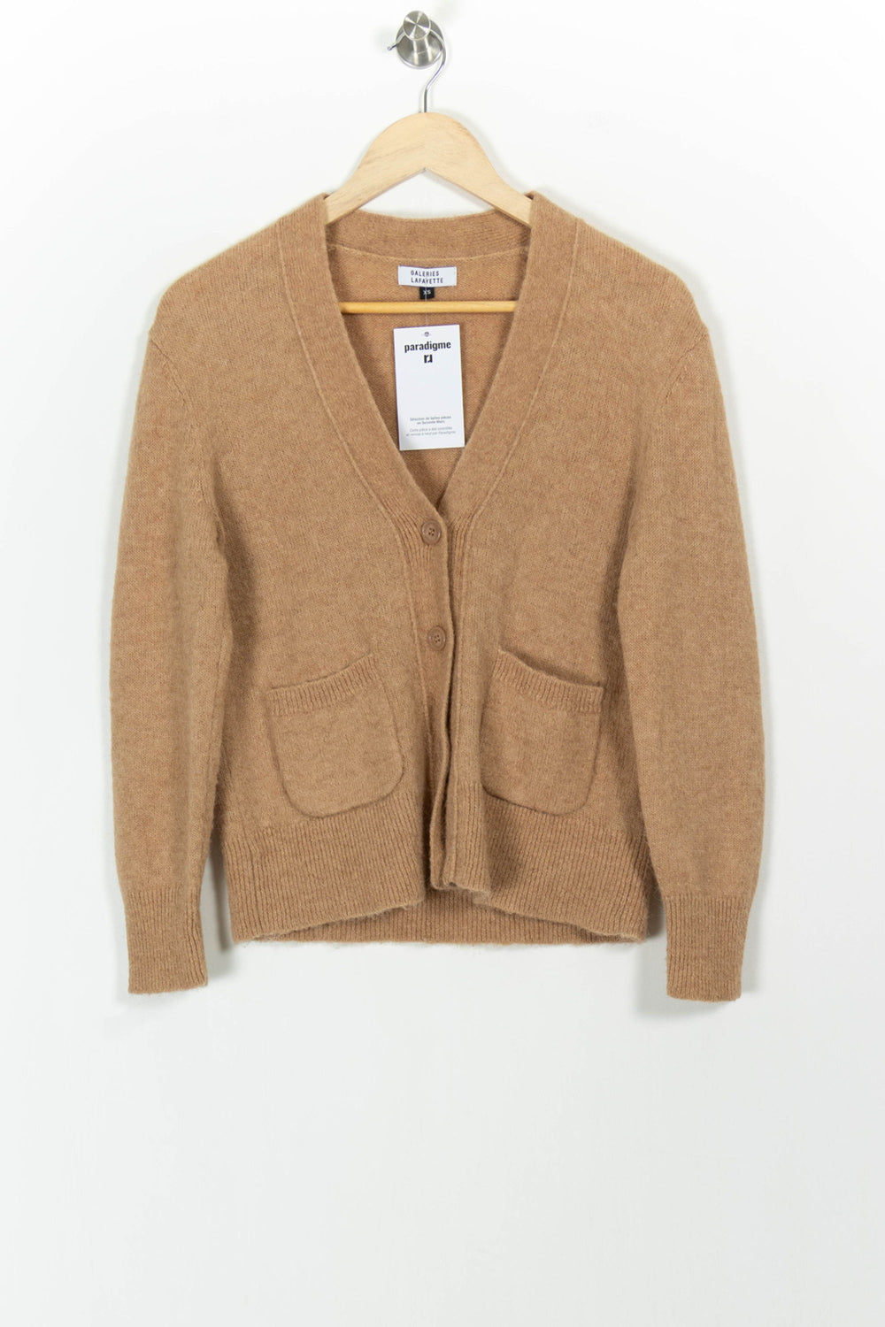 Cardigan Beige - Taille XS/34 de la marque Galeries Lafayette | PARAD102868 - Vendu par Paradigme - Image 2