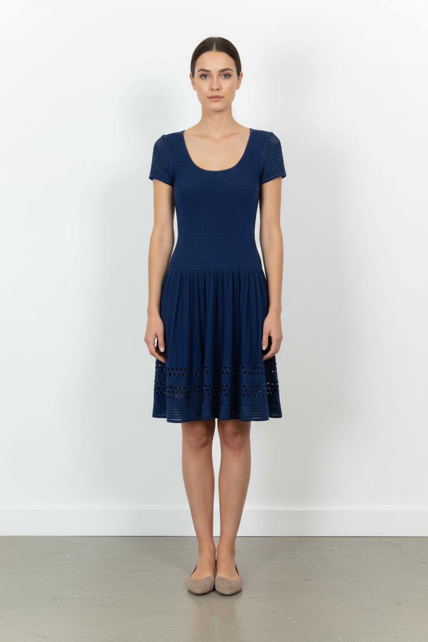 Robe Courte Bleue - Taille S/36 de la marque Sandro | PARAD102869 - Vendu par Paradigme - Image 1