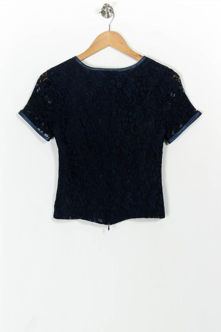 Top Bleu - Taille S/36 de la marque Maison 123 | PARAD102870 - Vendu par Paradigme - Image 4