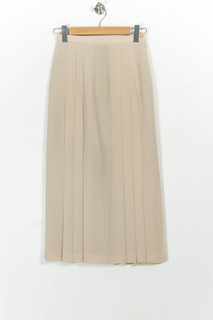 Jupe Plissée Beige - Taille M/38 de la marque Maison 123 | PARAD102871 - Vendu par Paradigme - Image 2