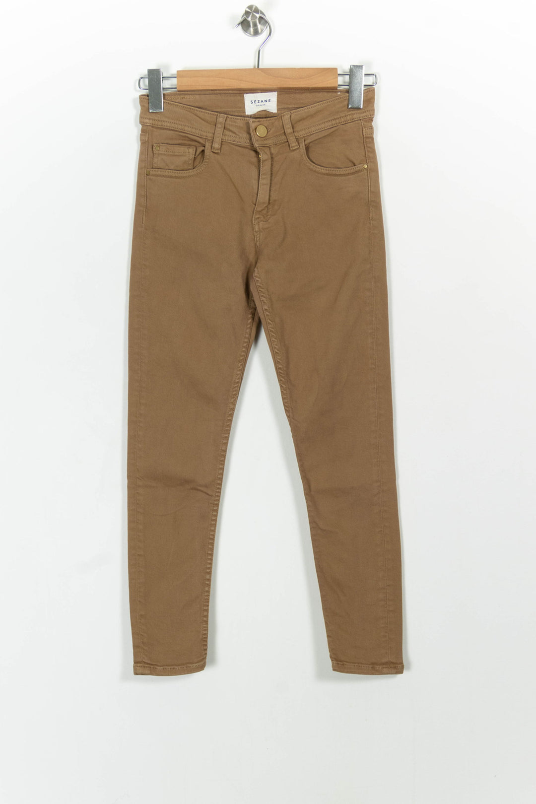 Jean Skinny Beige - Taille XS/34 de la marque Sézane | PARAD102876 - Vendu par Paradigme - Image 2