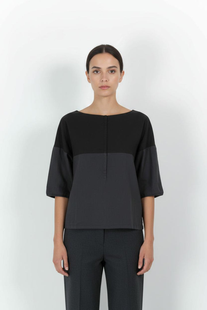 Blouse Noir et Gris - Taille S/36 de la marque Comptoir des Cotonniers | PARAD102902 - Vendu par Paradigme - Image 1