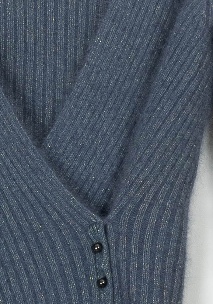 Cardigan Bleu - Taille S/36 de la marque Maison 123 | PARAD102908 - Vendu par Paradigme - Image 3