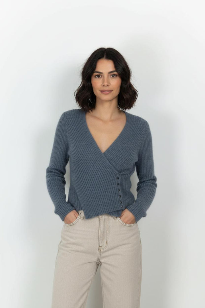 Cardigan Bleu - Taille S/36 de la marque Maison 123 | PARAD102908 - Vendu par Paradigme - Image 1