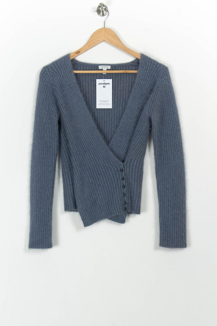 Cardigan Bleu - Taille S/36 de la marque Maison 123 | PARAD102908 - Vendu par Paradigme - Image 2