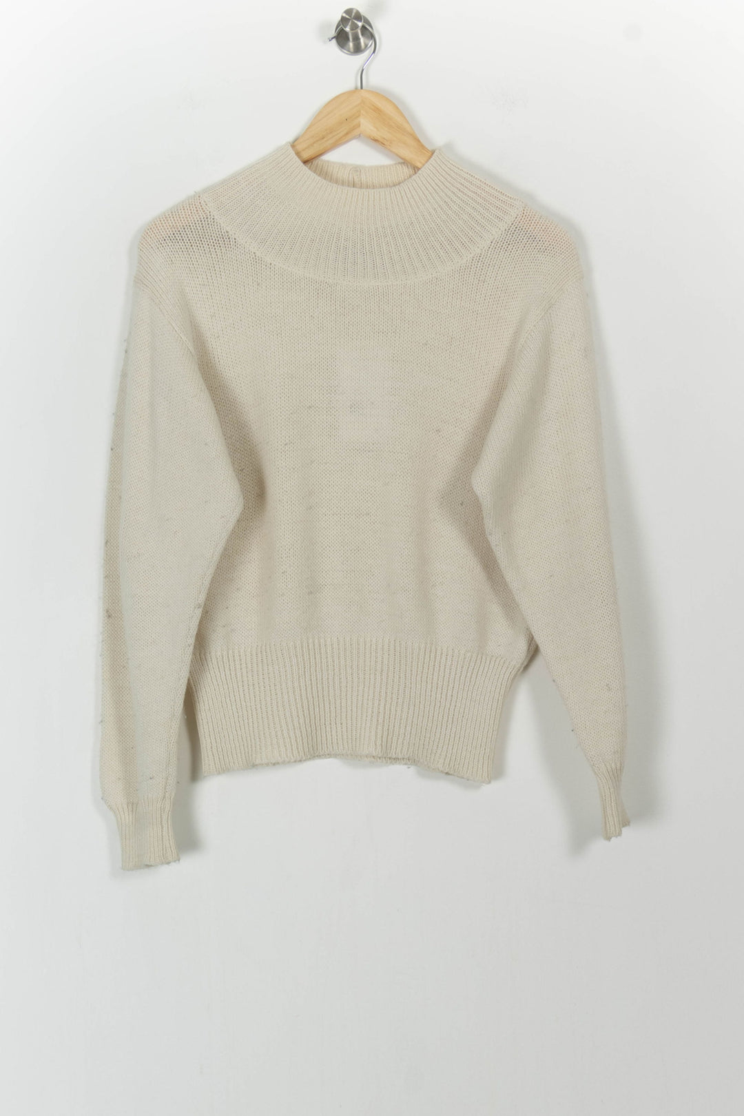Pull Blanc - Taille S/36 de la marque Caroll | PARAD102910 - Vendu par Paradigme - Image 2