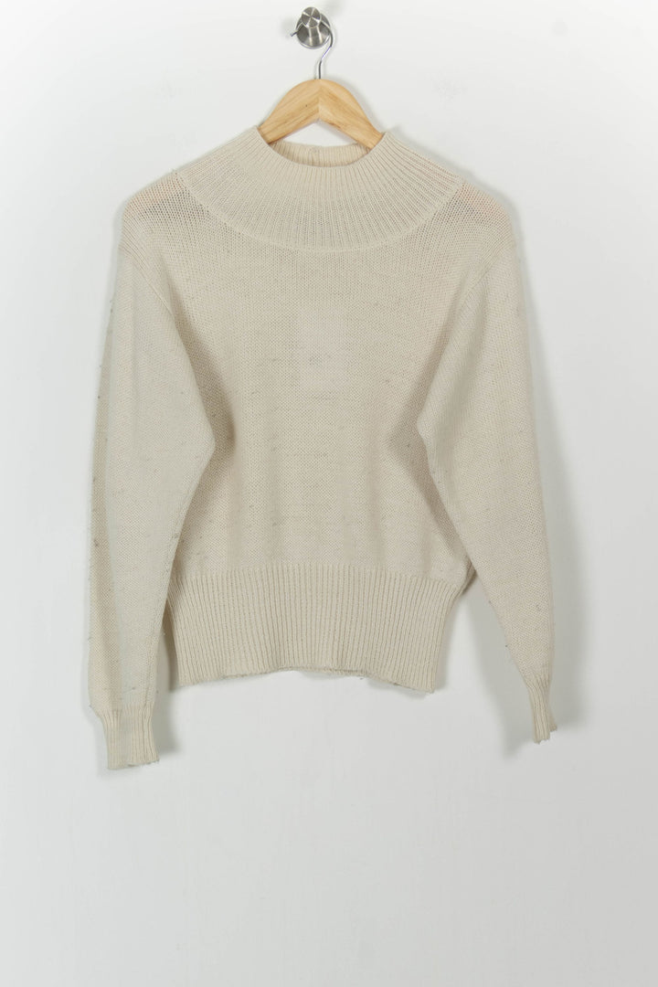 Pull Blanc - Taille S/36 de la marque Caroll | PARAD102910 - Vendu par Paradigme - Image 2