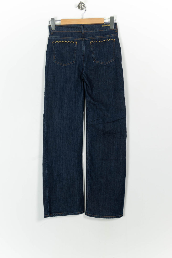 Jean Large Bleu - Taille S/36 de la marque Emile & Ida | PARAD102915 - Vendu par Paradigme - Image 4