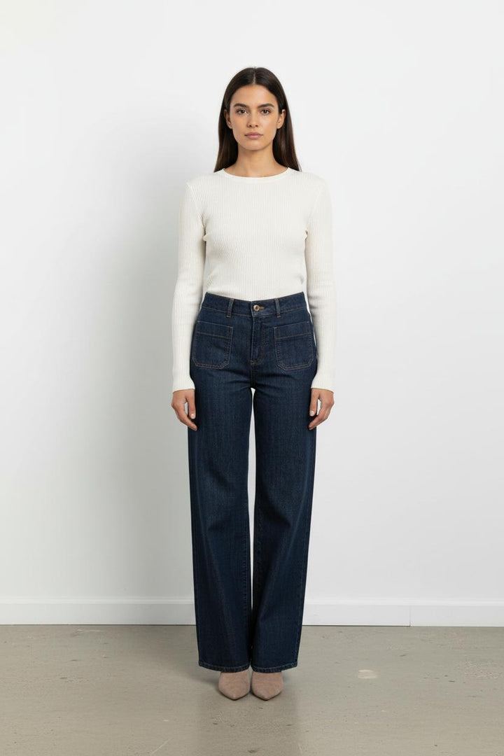 Jean Large Bleu - Taille S/36 de la marque Emile & Ida | PARAD102915 - Vendu par Paradigme - Image 1