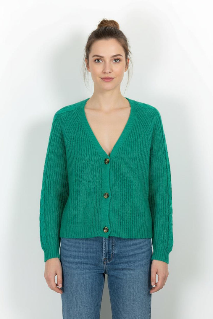 Cardigan Vert - Taille XL/42 de la marque La Fée Maraboutée | PARAD102925 - Vendu par Paradigme - Image 1