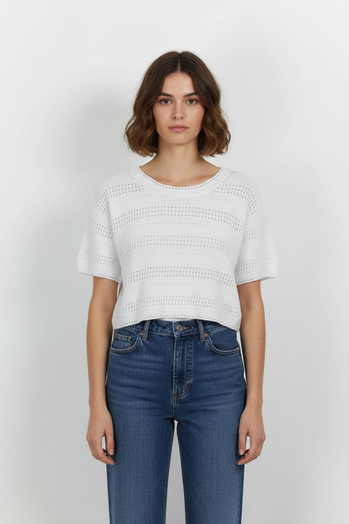 Pull Blanc - Taille M/38 de la marque Comptoir des Cotonniers | PARAD102926 - Vendu par Paradigme - Image 1