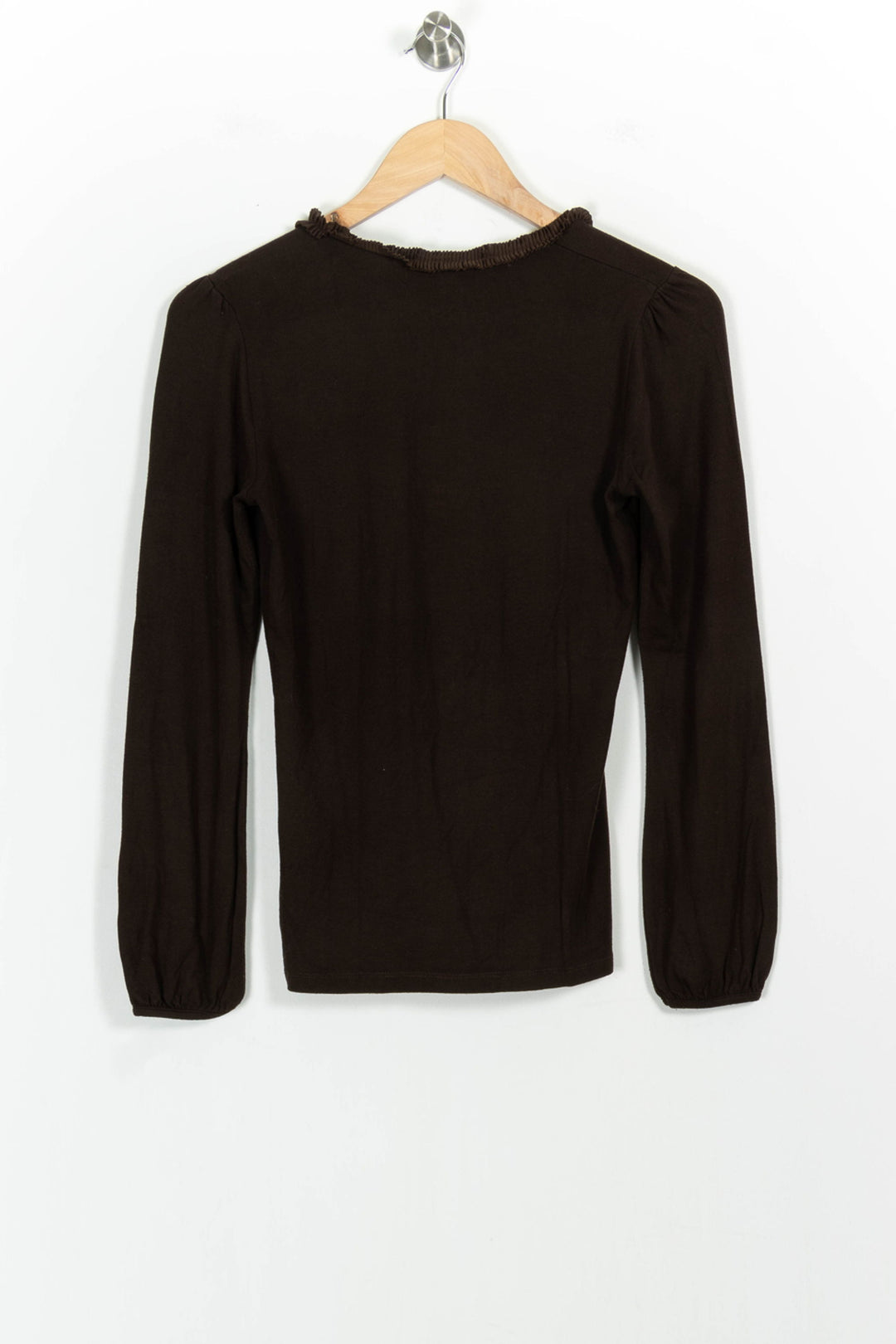 T-shirt Manche Longue Marron - Taille S/36 de la marque Gerard Darel | PARAD102934 - Vendu par Paradigme - Image 4