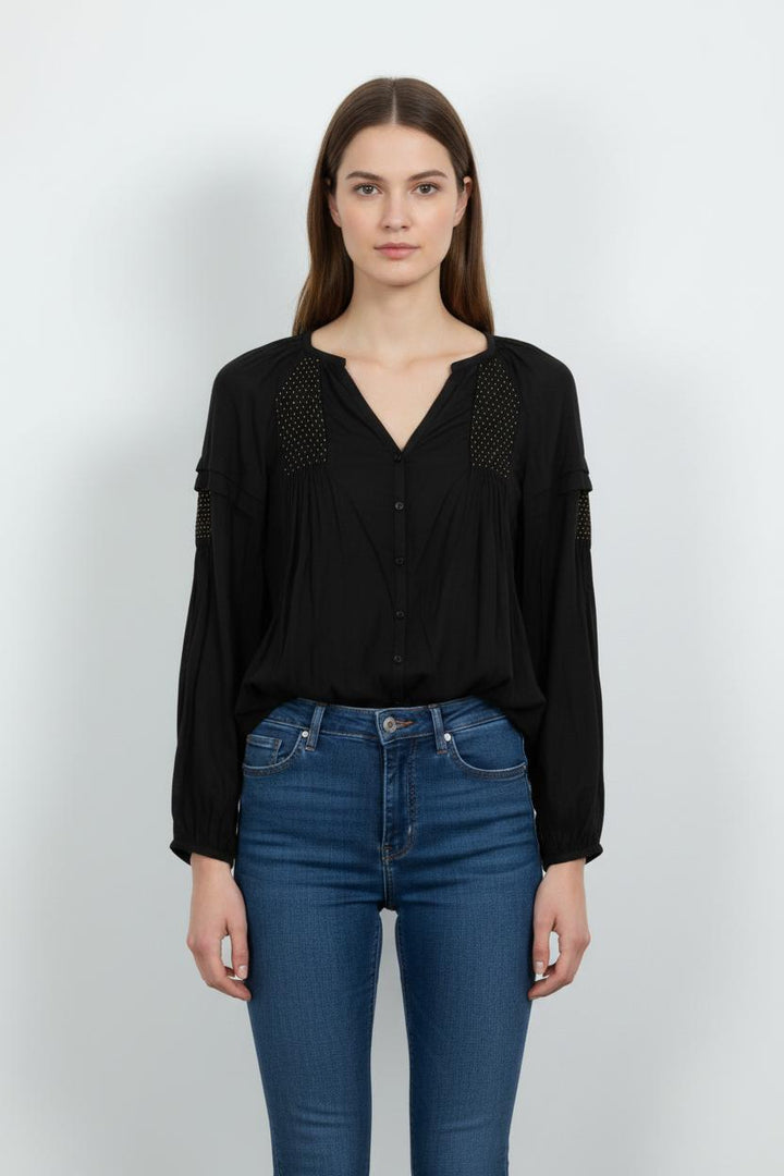 Blouse Noire - Taille S/36 de la marque Maje | PARAD102946 - Vendu par Paradigme - Image 1