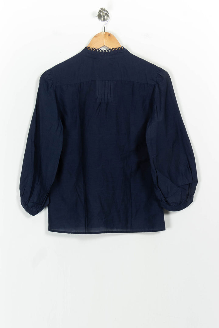 Blouse Bleue - Taille M/38 de la marque Gerard Darel | PARAD102947 - Vendu par Paradigme - Image 4