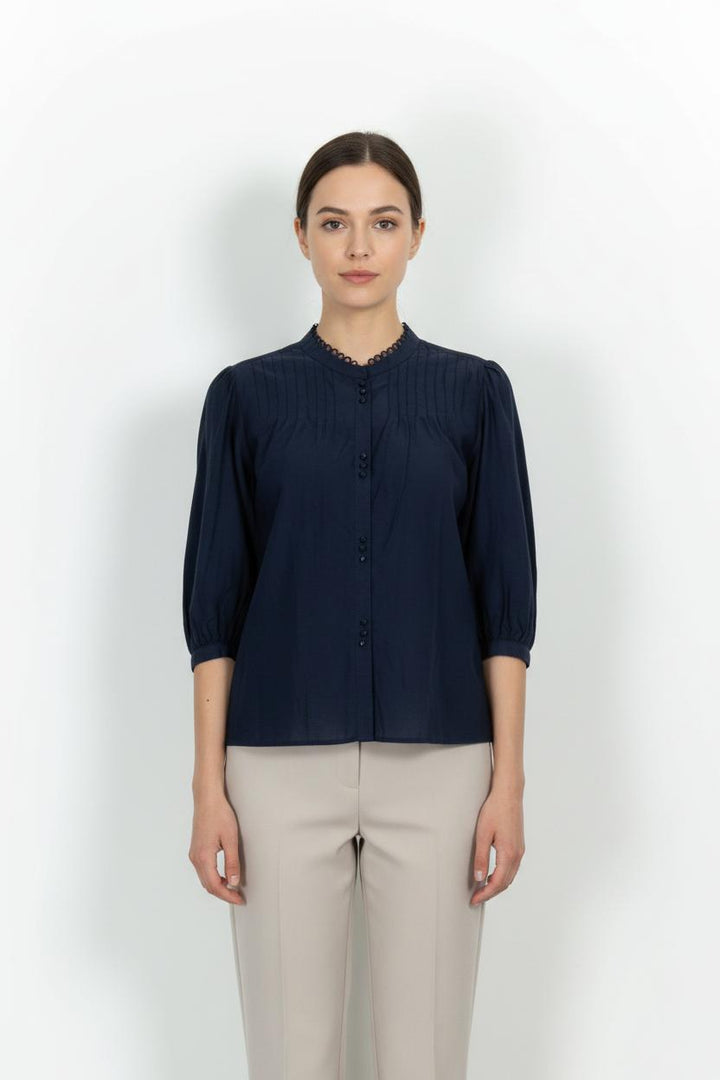 Blouse Bleue - Taille M/38 de la marque Gerard Darel | PARAD102947 - Vendu par Paradigme - Image 1