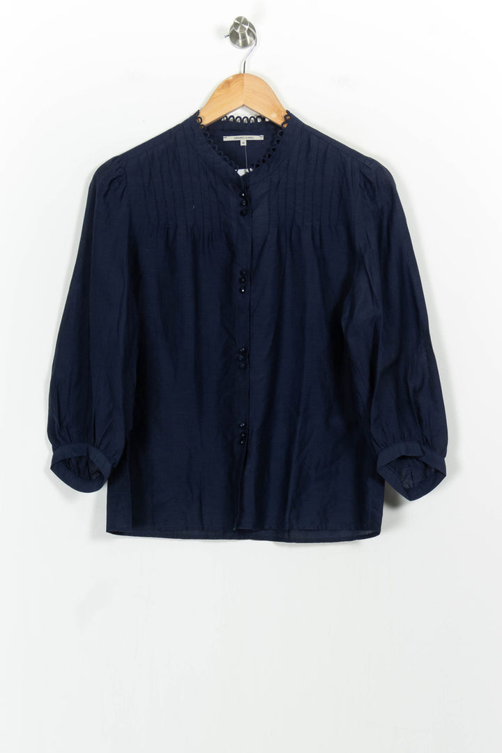 Blouse Bleue - Taille M/38 de la marque Gerard Darel | PARAD102947 - Vendu par Paradigme - Image 2
