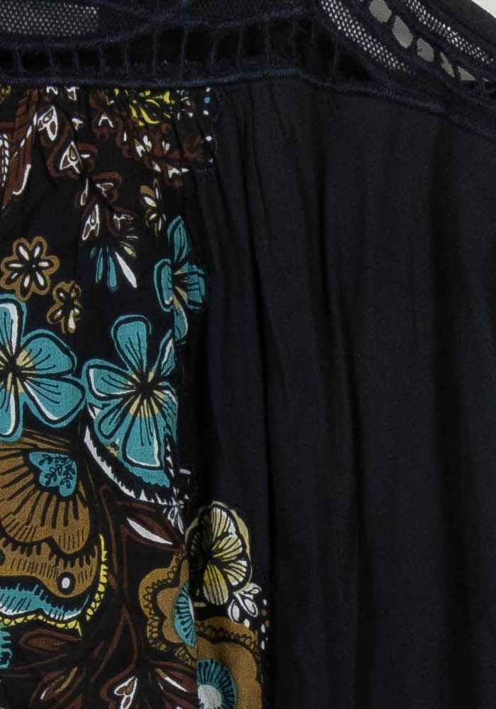 Robe Courte Bleue et Noire - Taille M/38 de la marque Derhy | PARAD102949 - Vendu par Paradigme - Image 3