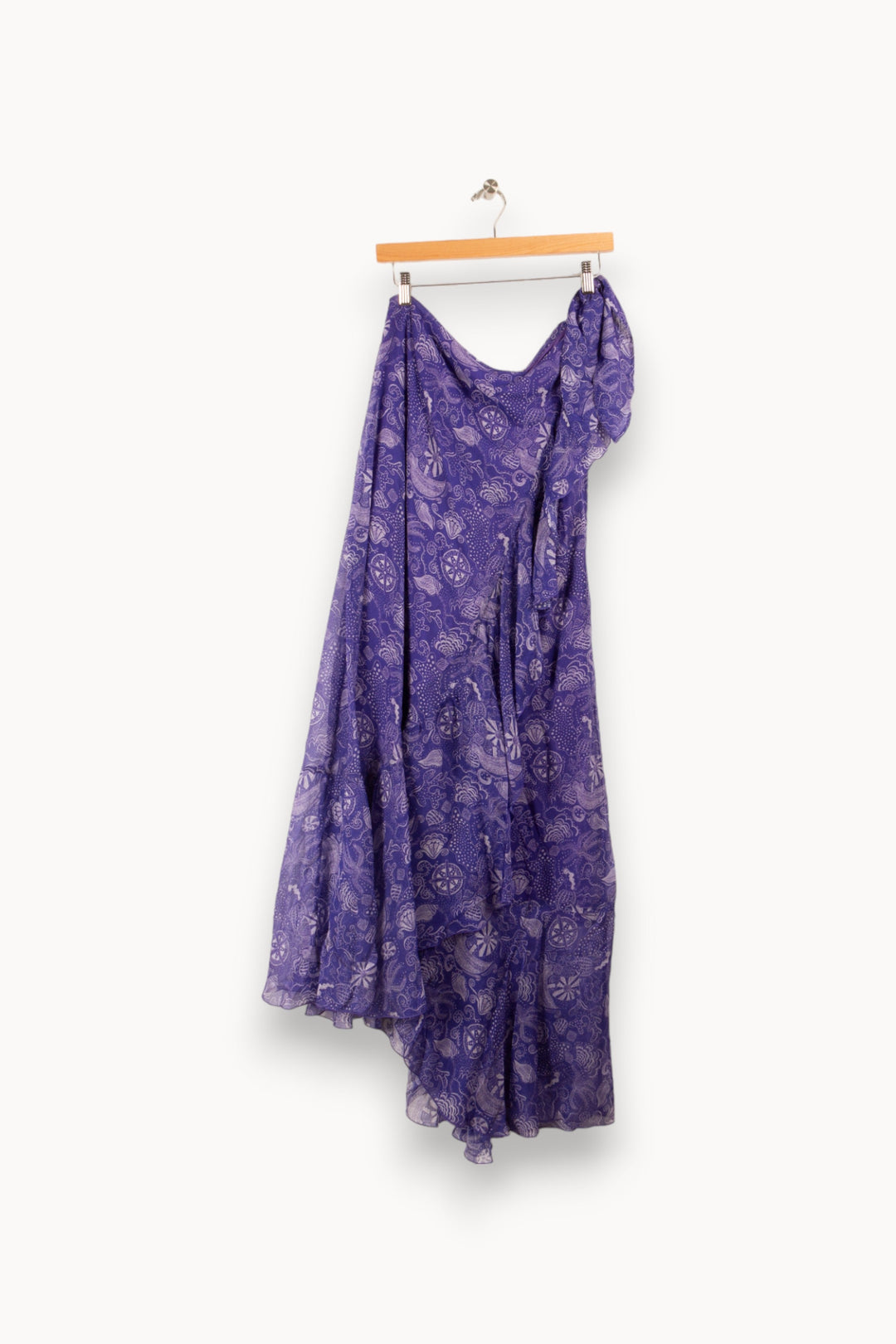 Robe en soie violette - S / 36